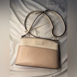 Kate Spade Cream and Tan Crossbody Bag